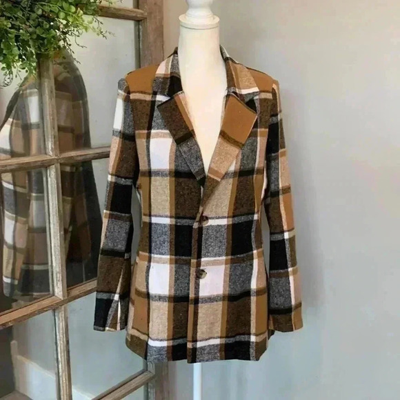 Chic Me Plaid Single Breasted Jacket - Picture 1 of 6